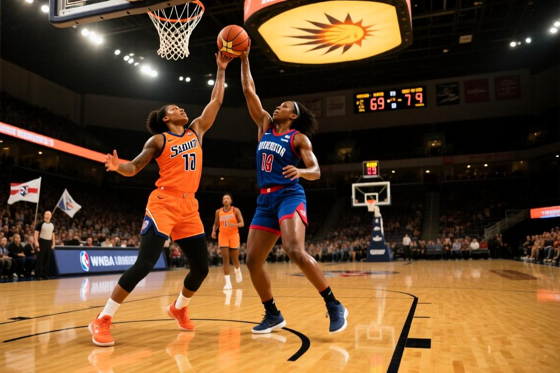 WNBA常规赛康涅狄格太阳69-79华盛顿神秘人全场集锦