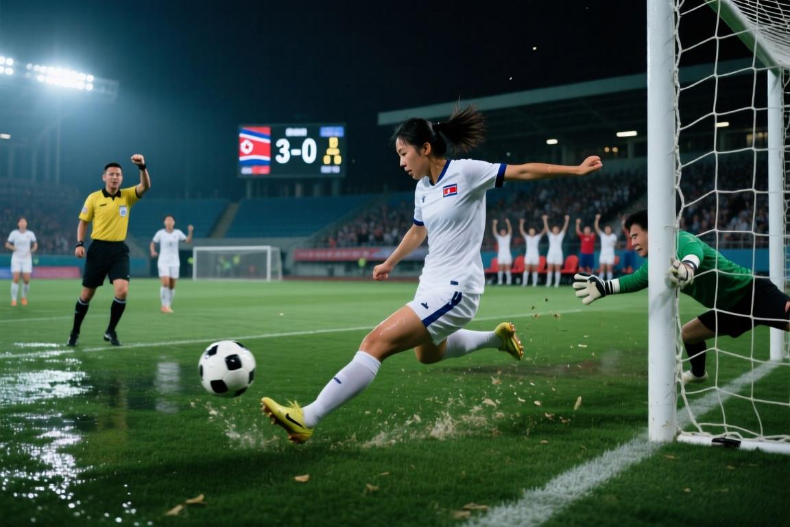 U20女足世界杯-朴玉伊破门朝鲜3-0哥伦比亚