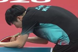 国乒1-1被日本扳平，19岁温瑞博第四局领先遭逆转1-3不敌张本智和
