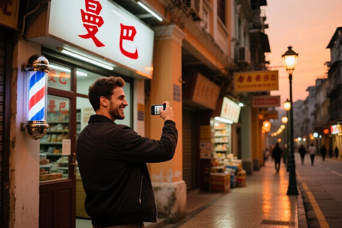 亚当斯&博格丹澳门打卡曼巴理发店 亚当斯与科比涂鸦合影