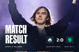再见了猎小鹰!donk专武满血狂轰五杀 Spirit横扫淘汰Falcons