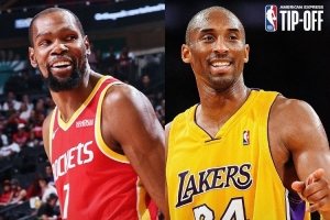 里程碑预警！NBA官方：杜兰特距超越科比升至历史第四仅差1047分