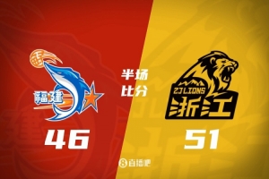 广厦半场51-46领先福建 胡金秋13分 孙铭徽5分4助 邹阳16分3断