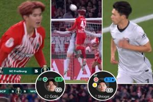 德国杯日本德比！21岁后藤启介&盐贝健人对轰双响 均未踢今年亚运