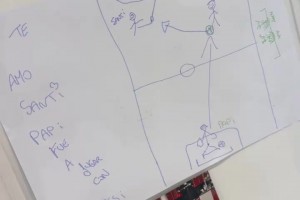 大马丁给儿子画画留言：爸爸和梅西去踢球了！