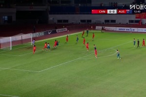 形势不妙啊！U16国足0-1落后，哈里森抽射破门