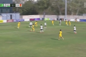 [集锦]友谊赛-两连败！U17国足0-3墨西哥 邝兆镭屡造险