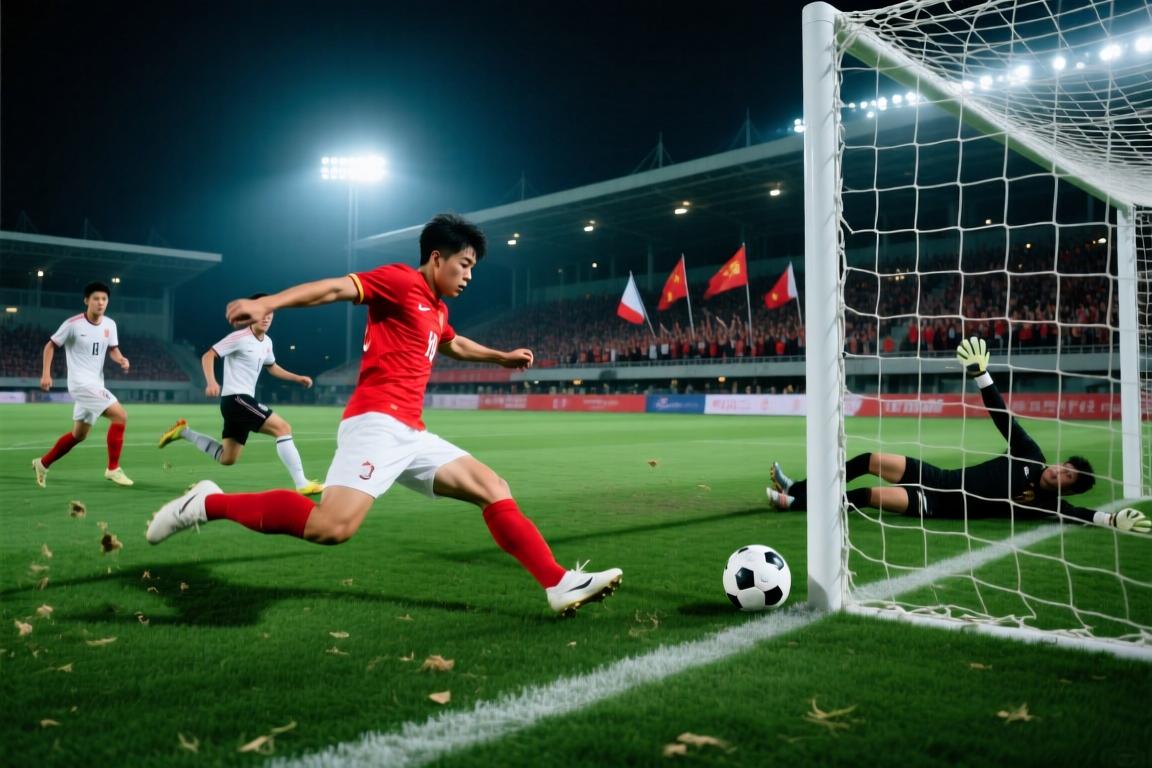 这球给满分！刘宇洋禁区连过3人内切破门，U16国足2-0