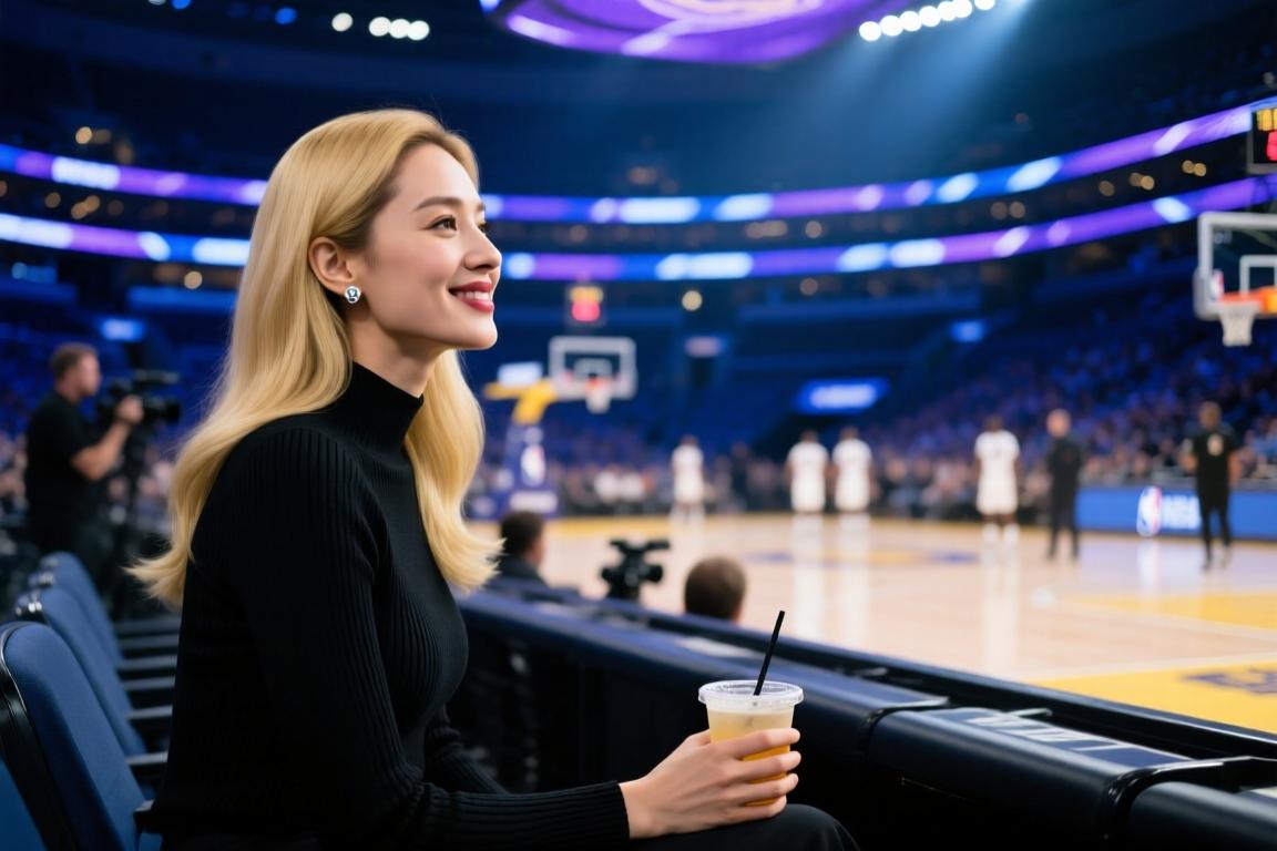 德国版高圆圆？NBA场边此前有美女球迷出没，身材太好了吧