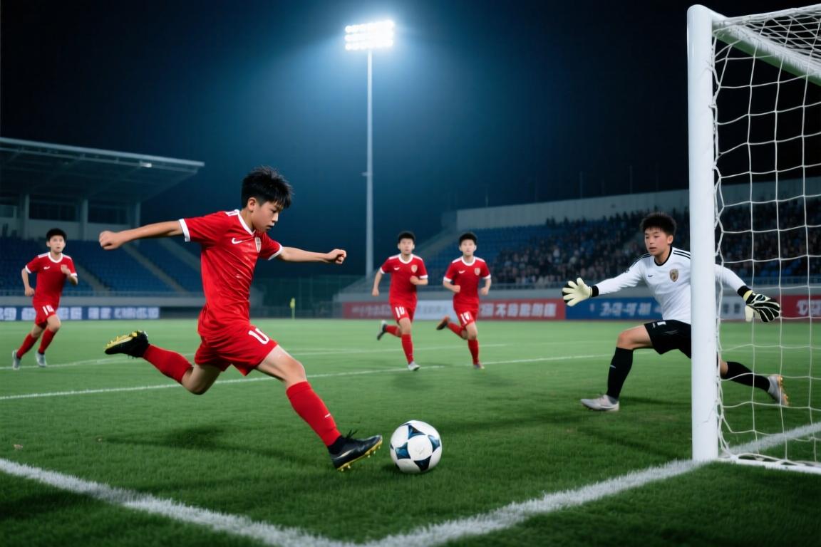 U16男足2-1反超巴林！袁博涵打门被挡出，刘靖磊补射破门！