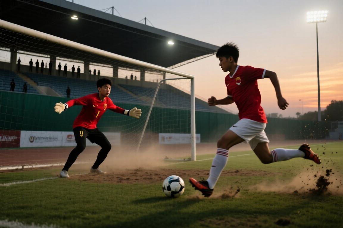 中国U16男足丢球！巴林U17反击破门，门将江宇涵扑救失误！
