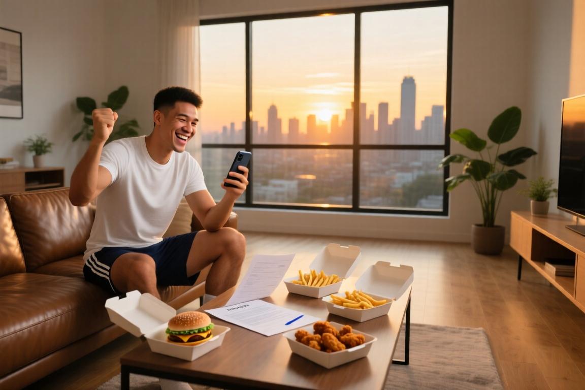 签大合同后第一时间买了啥？阿门曾答：点外卖吃健康的沙拉~