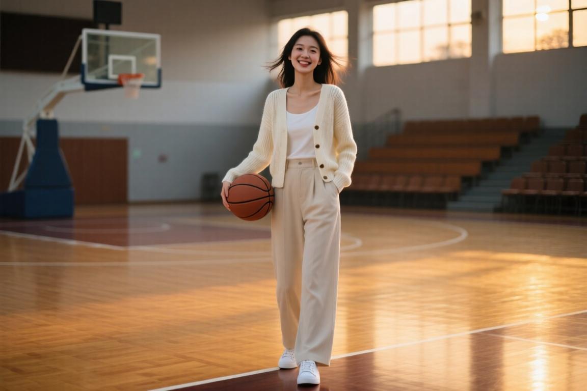 温柔系穿搭... NBA美女主持的美你爱了嘛